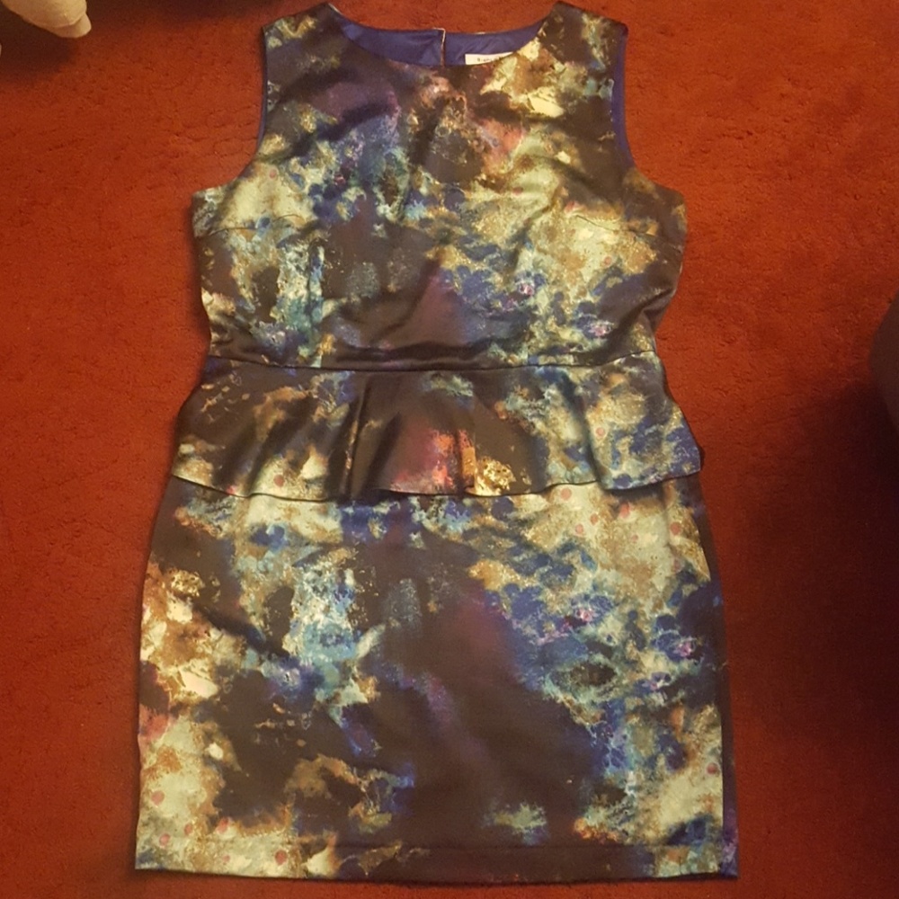 Peplum Dress with a galaxy feel